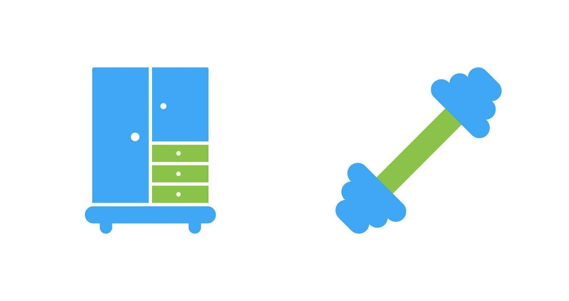 Closet and Gym Icon vector