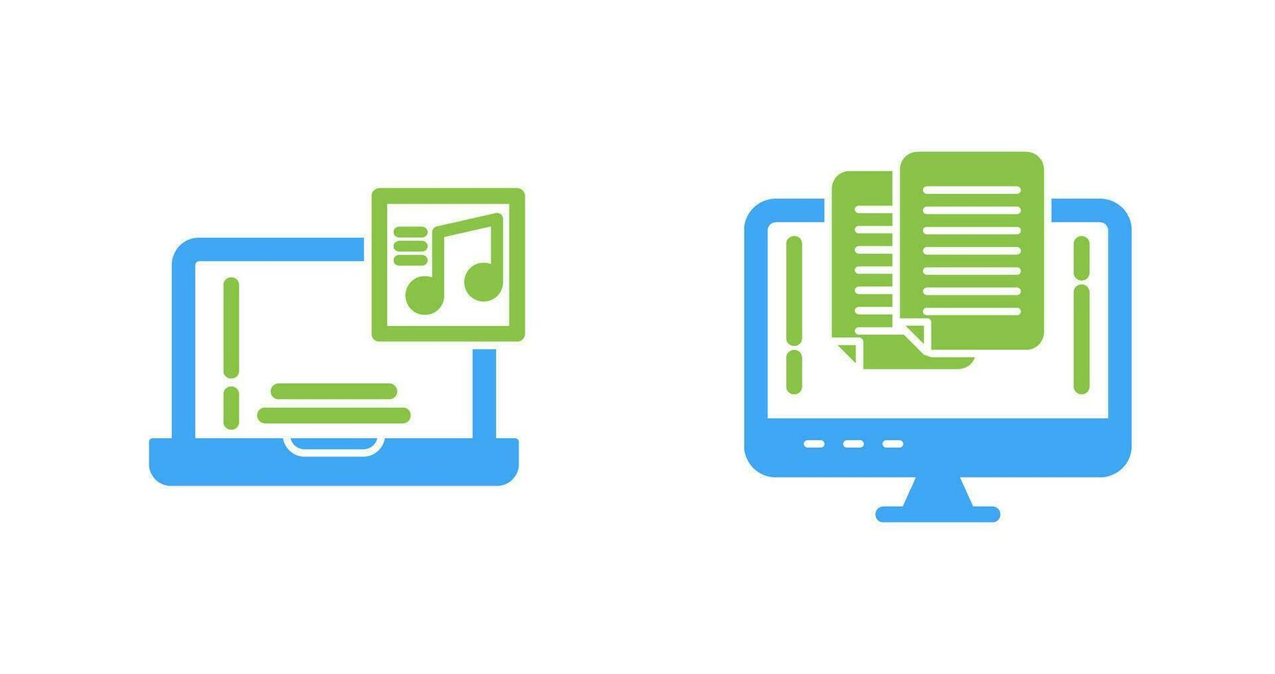 Music and Paste Icon vector