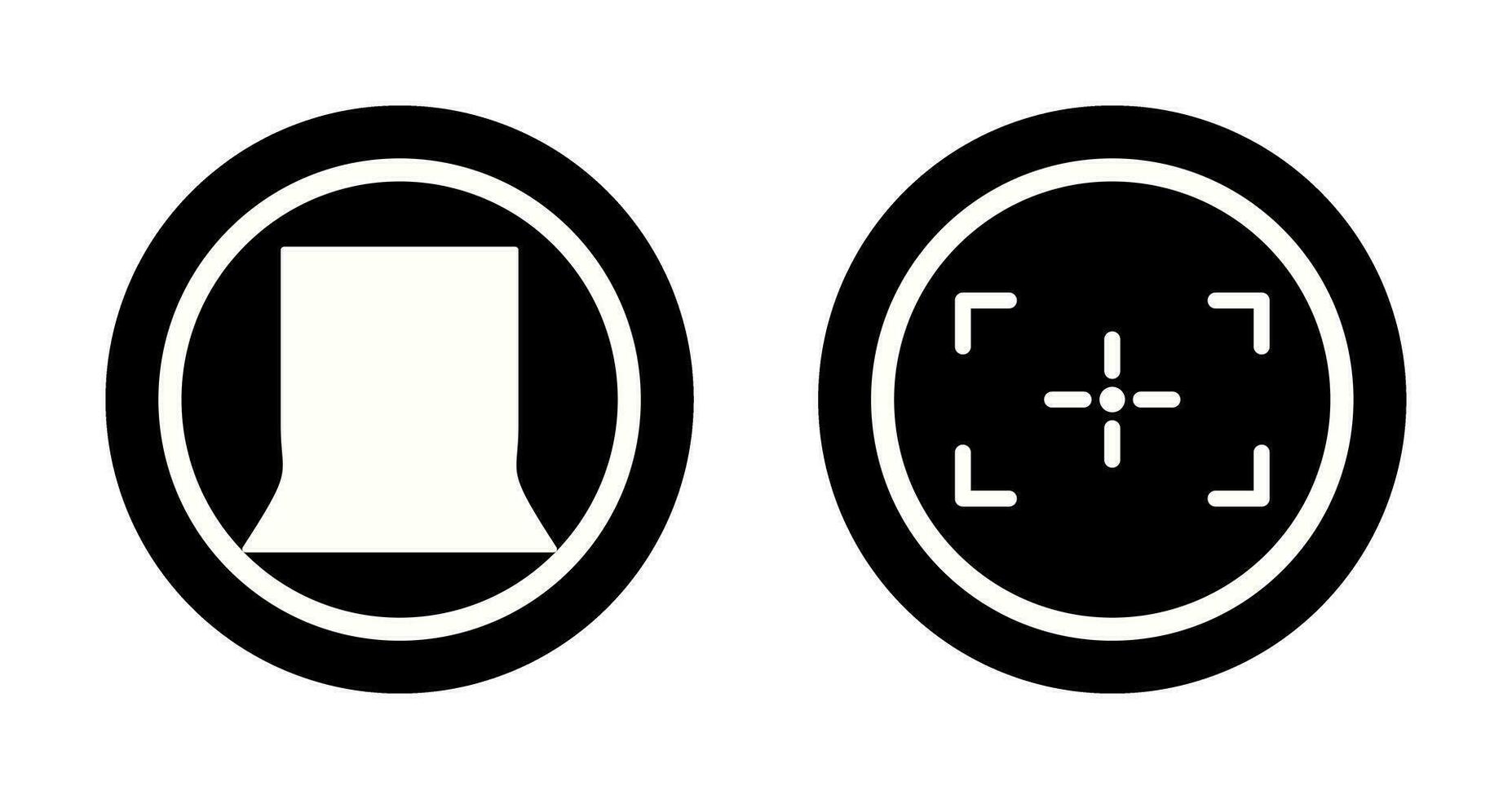 back stand and focus Icon vector