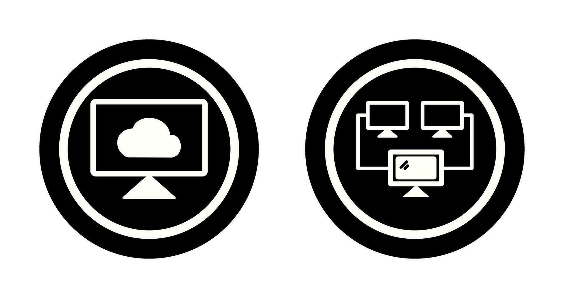 Cloud Systems and Connected   Icon vector