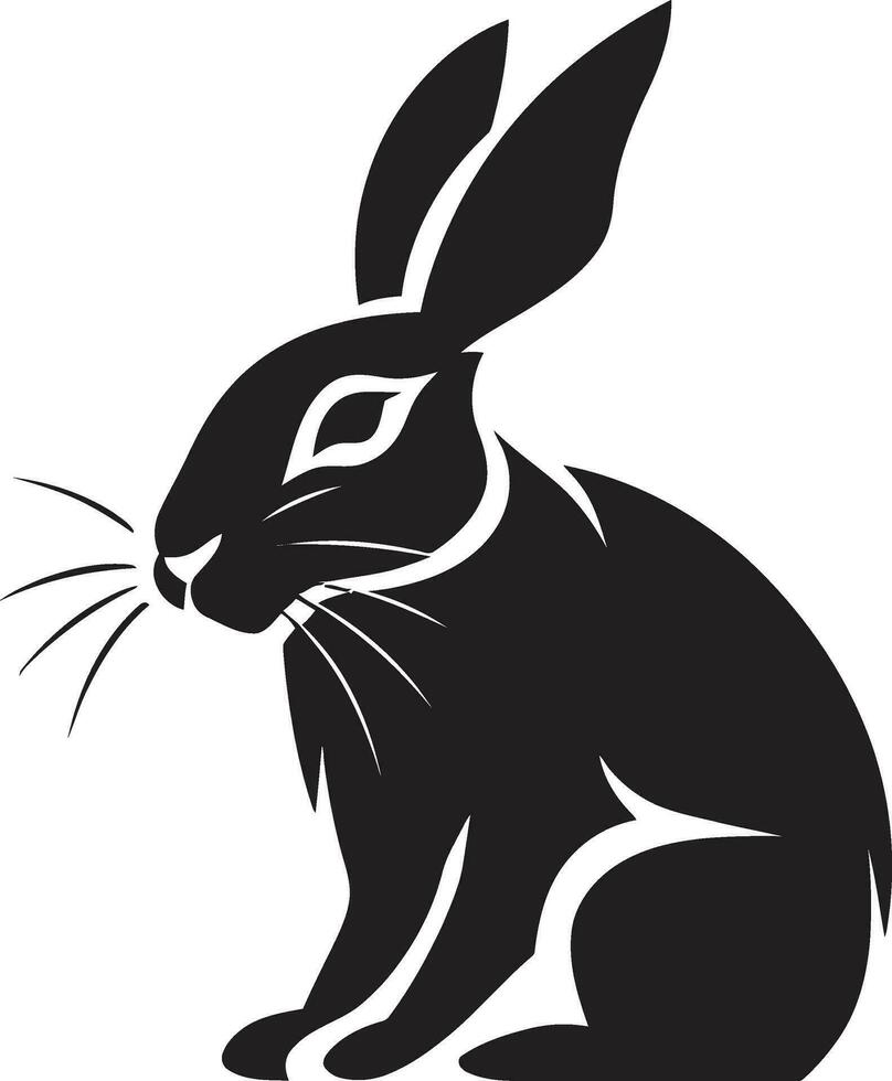 Black Vector Rabbit A Logo Thats Sure to Make You Smile Black Vector Rabbit A Logo Thats as Cuddly as It Is Creative