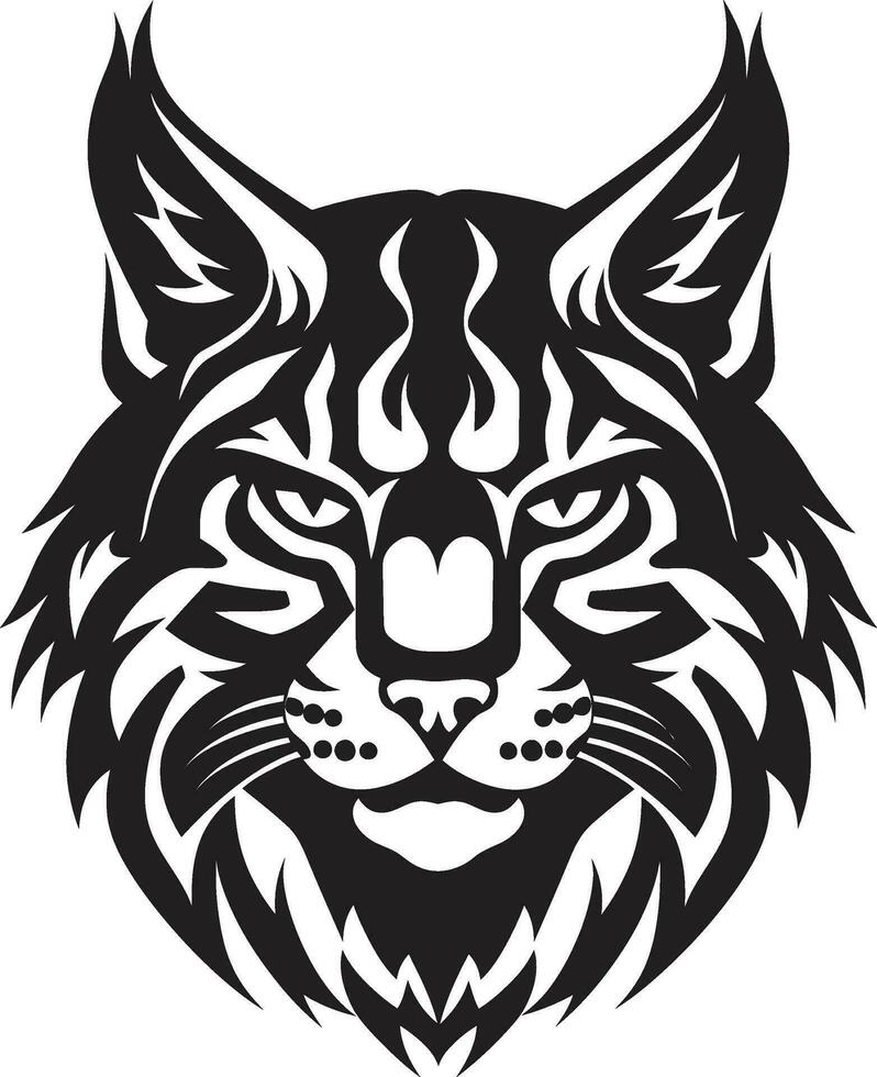 Bobcat Vector A Feral Cat with a Wild Spirit Bobcat Vector Design A Wild Predator Animal