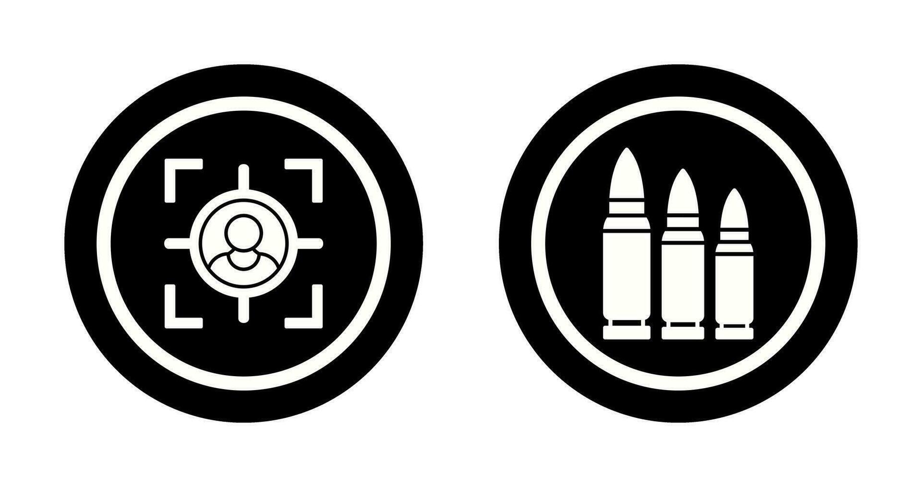 Target and Bullets Icon vector