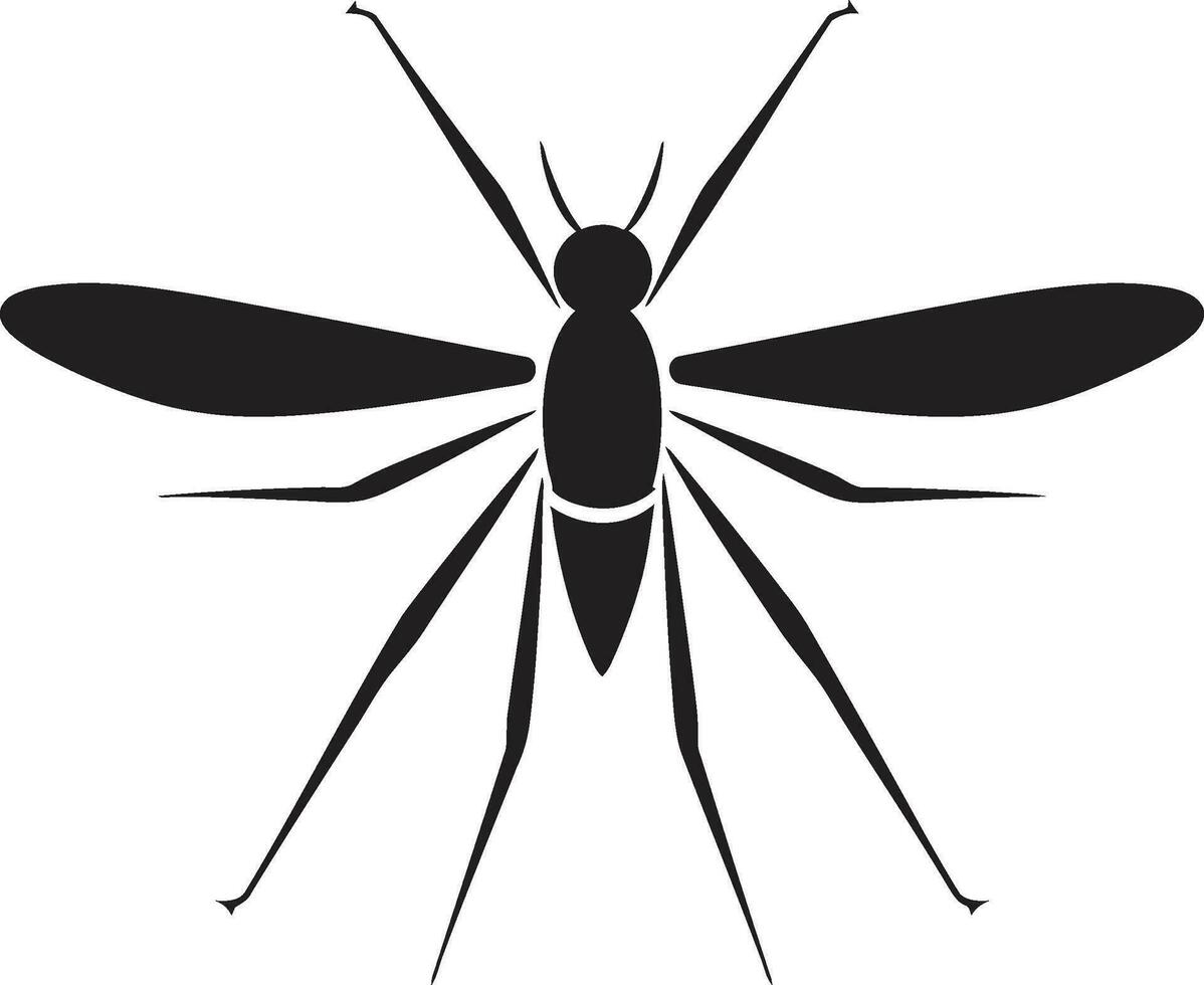 intrincado mosquito icono resumen mosquito simbolismo vector