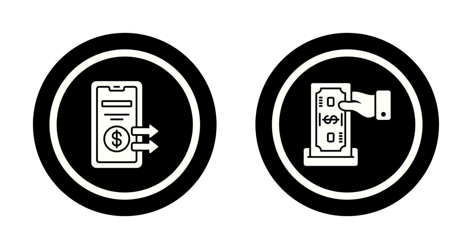 Deposit and Transfer Icon vector