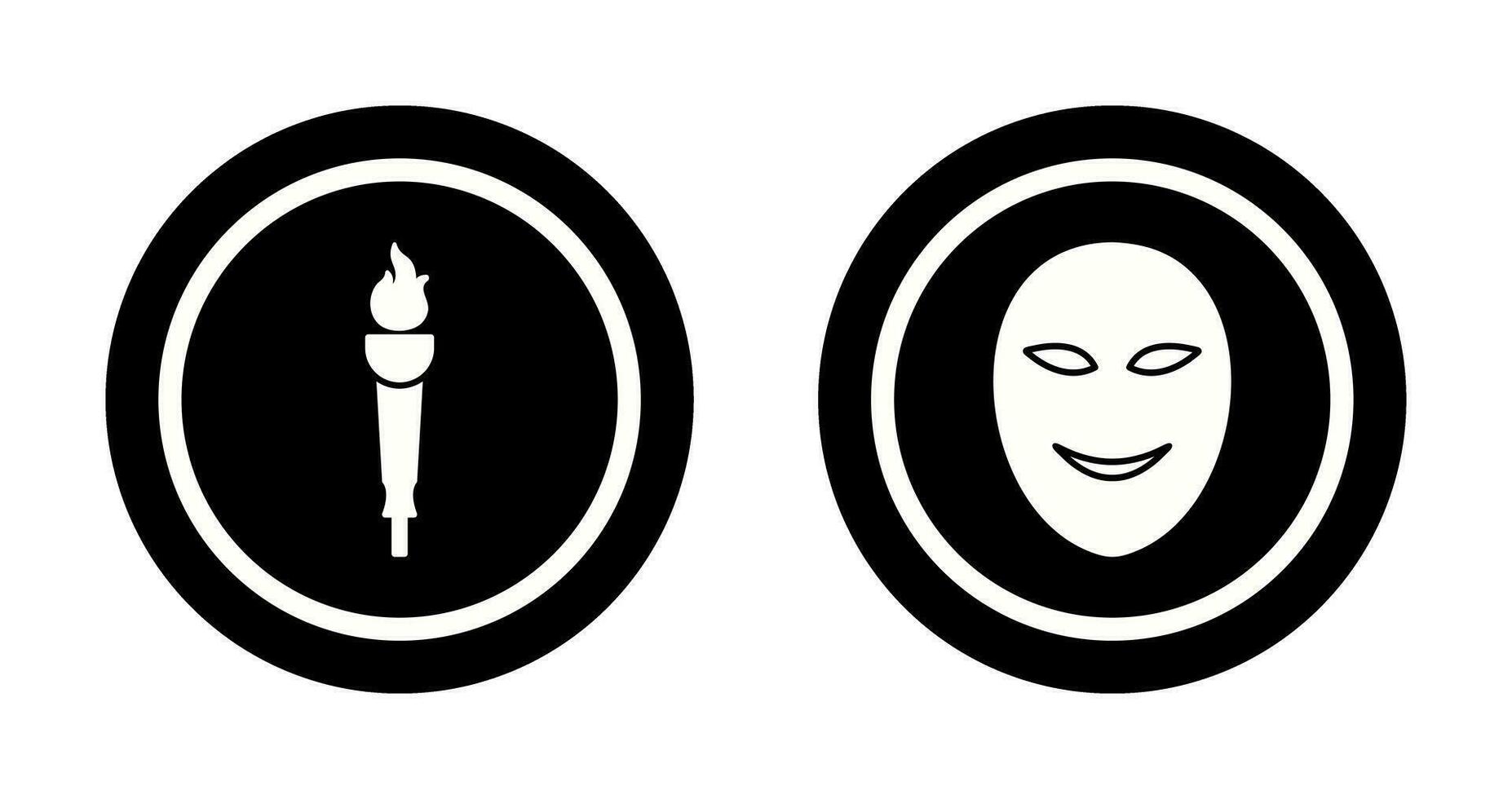 Museum Torch and Ancient Icon vector