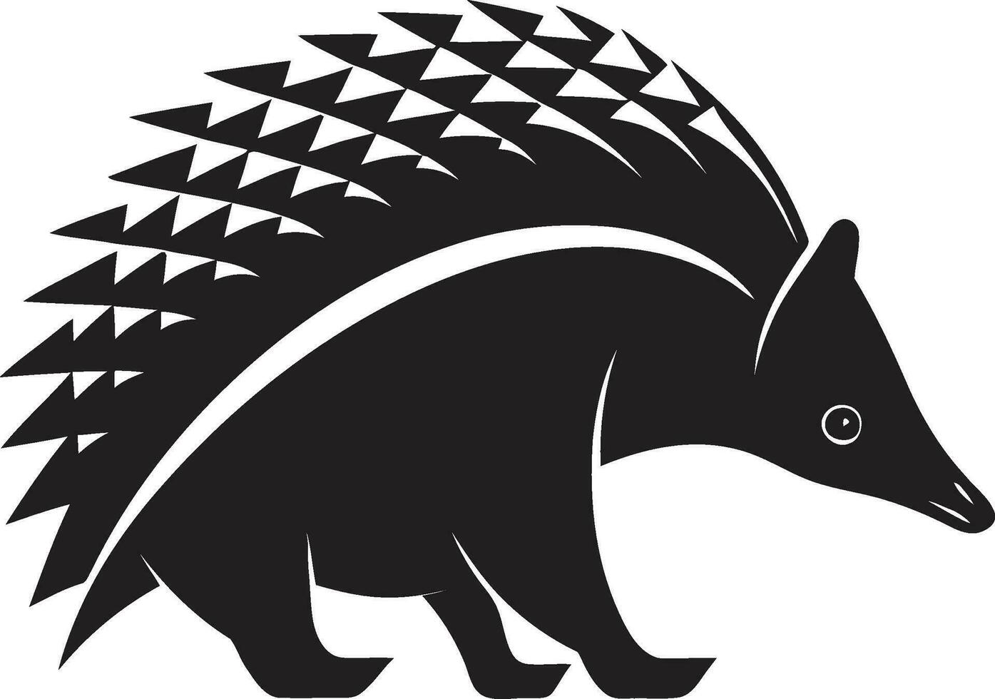 Sculpted Strength Elegant Armadillo Design Black Armadillo Silhouette A Symbol of Grace vector