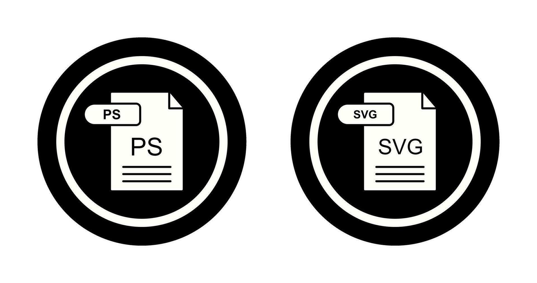 PS and SVG Icon vector