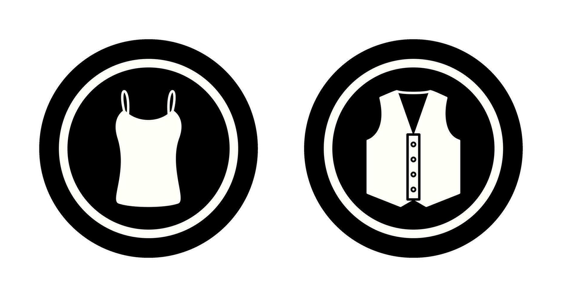 Ladies Vest and safety Icon vector