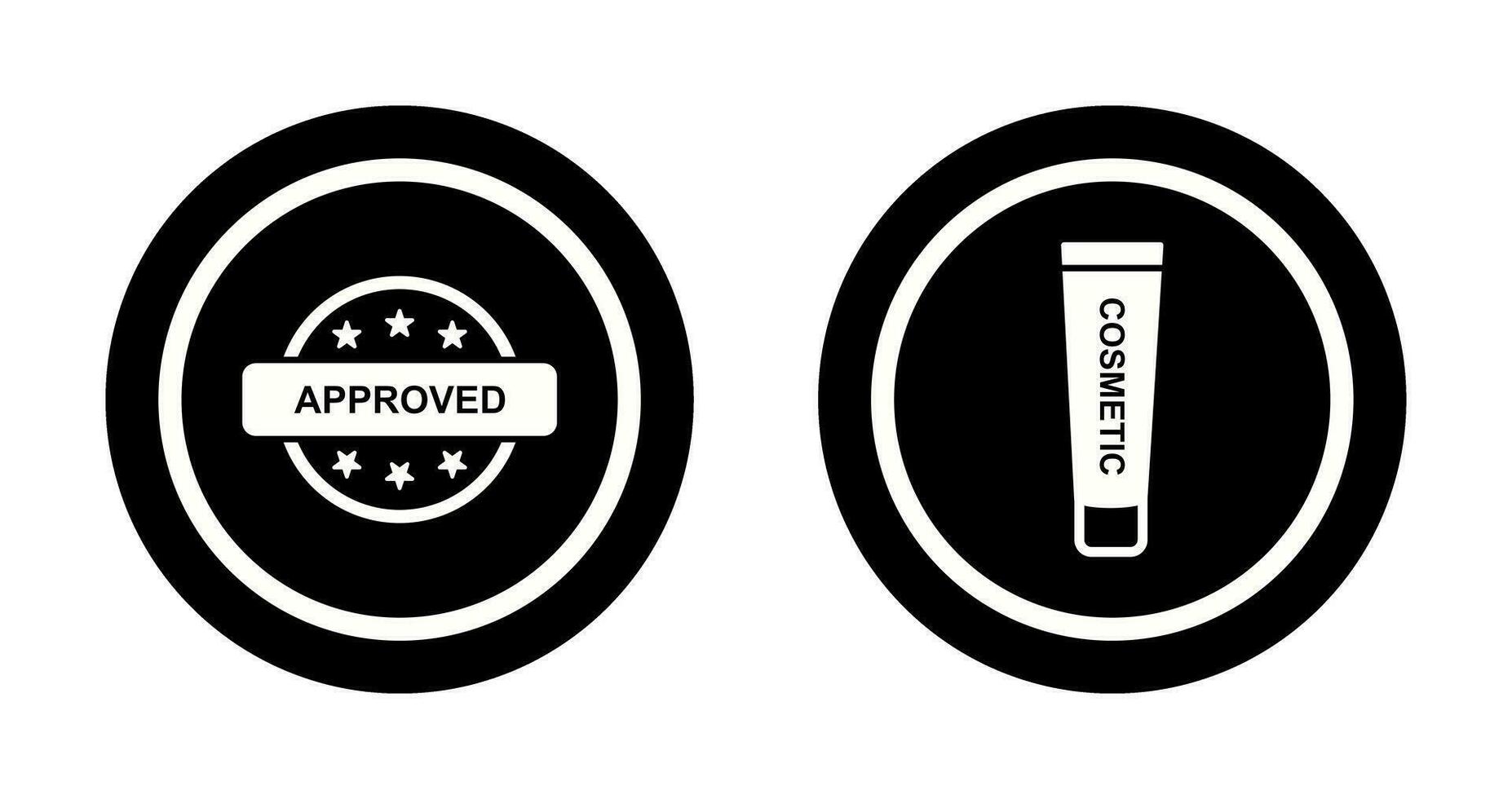 Approved and Creem Icon vector