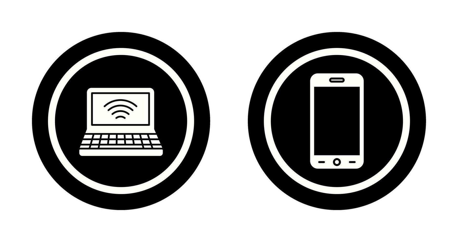 Signal and Smartphone Icon vector