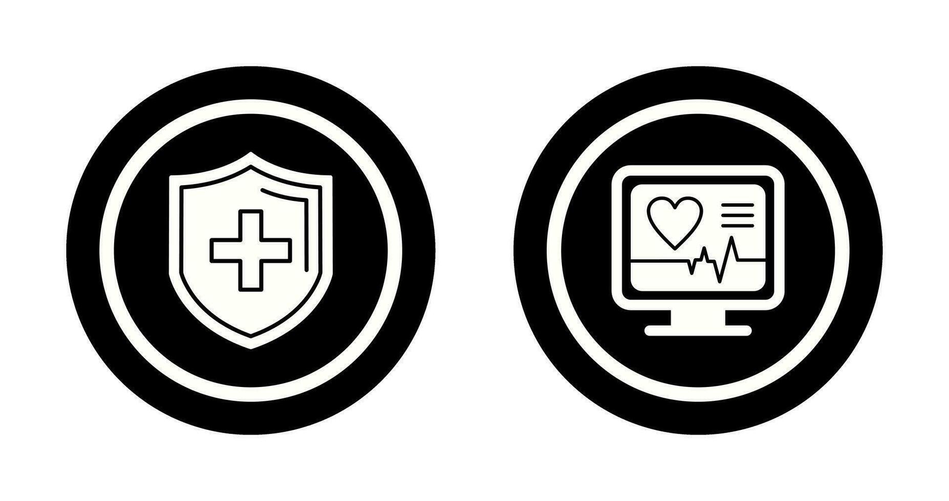 Protection and Plus Icon vector