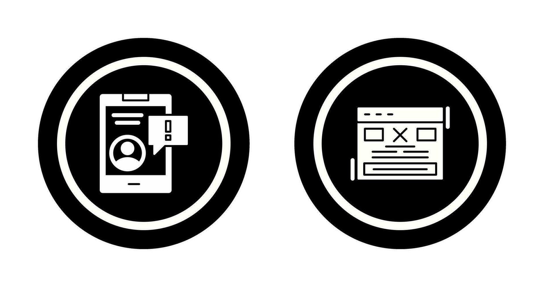 Notification and Error Icon vector