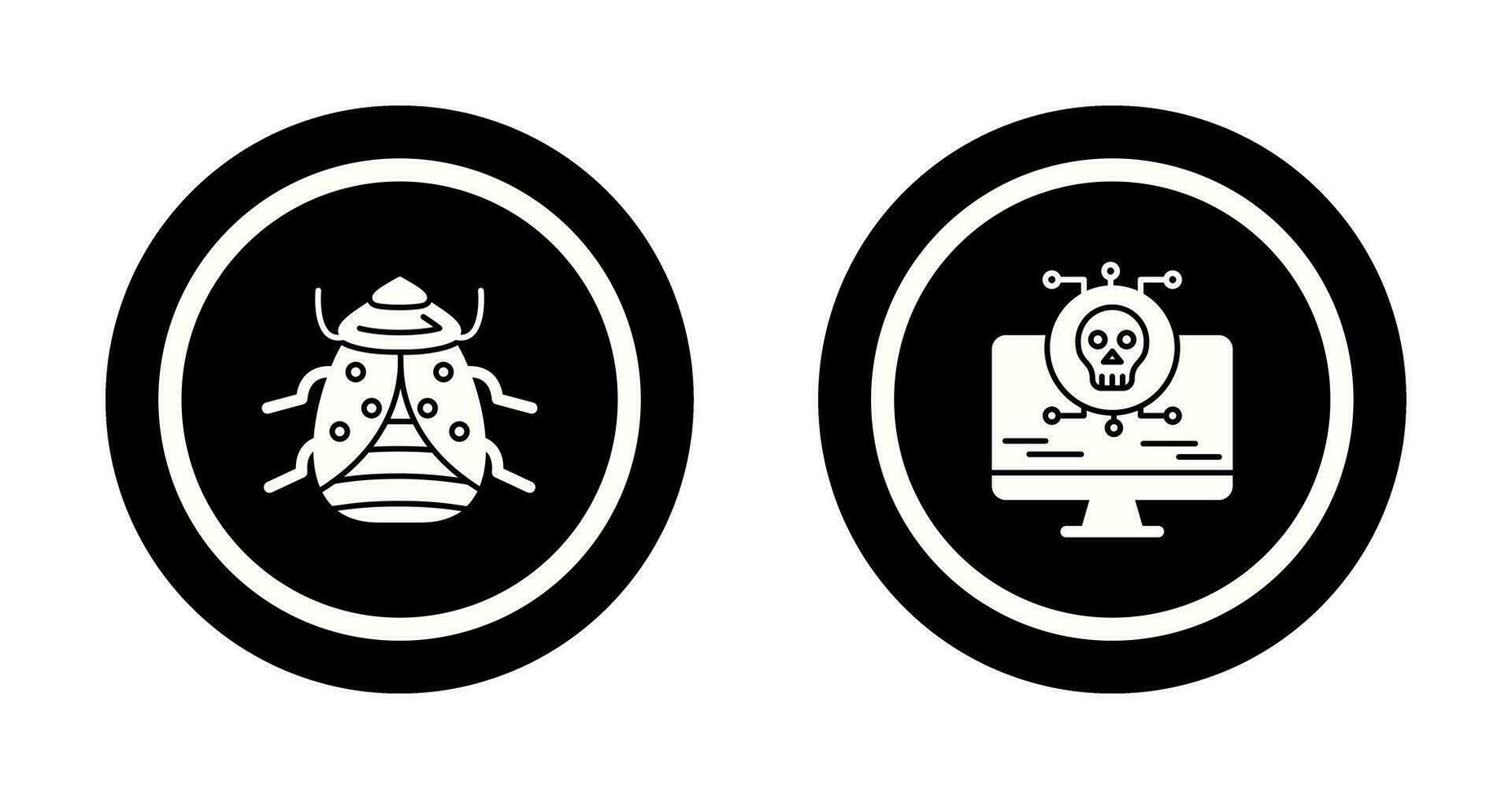 Bug and Virus Icon vector