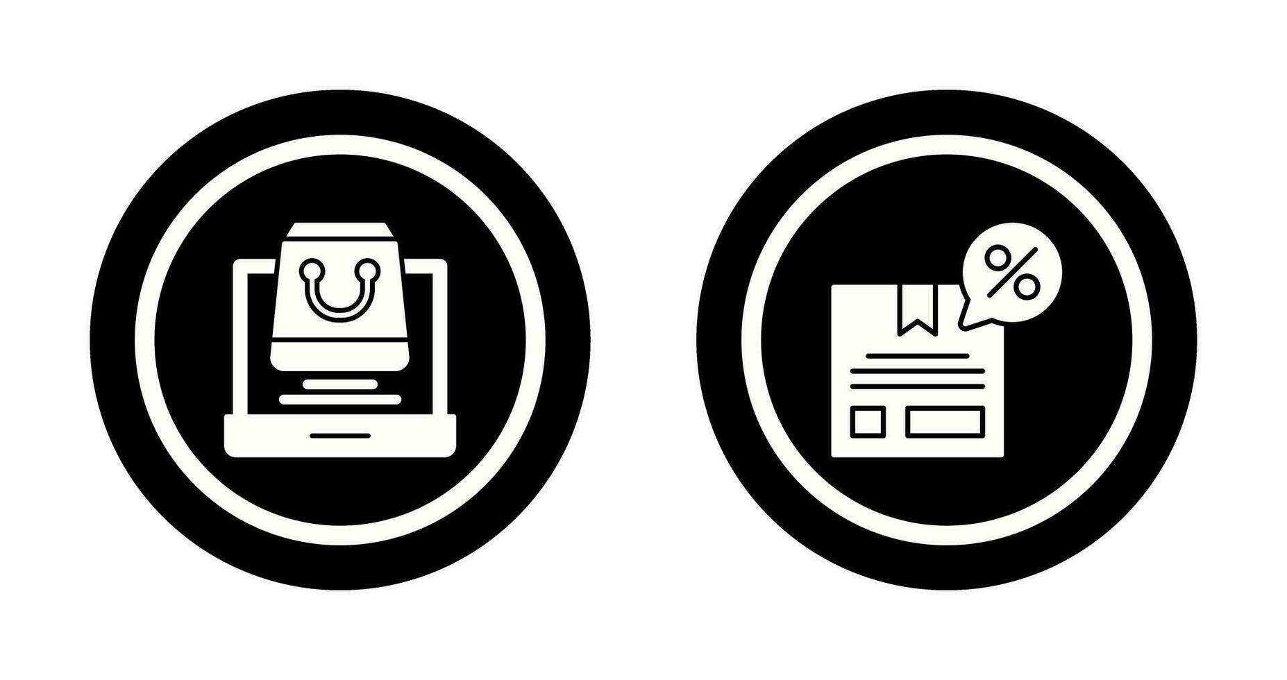 Online Shopping and discount Icon vector