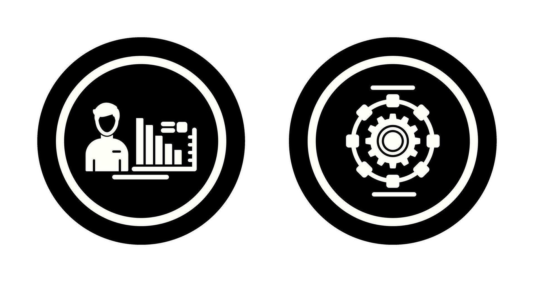 Consulting and Automated  Icon vector