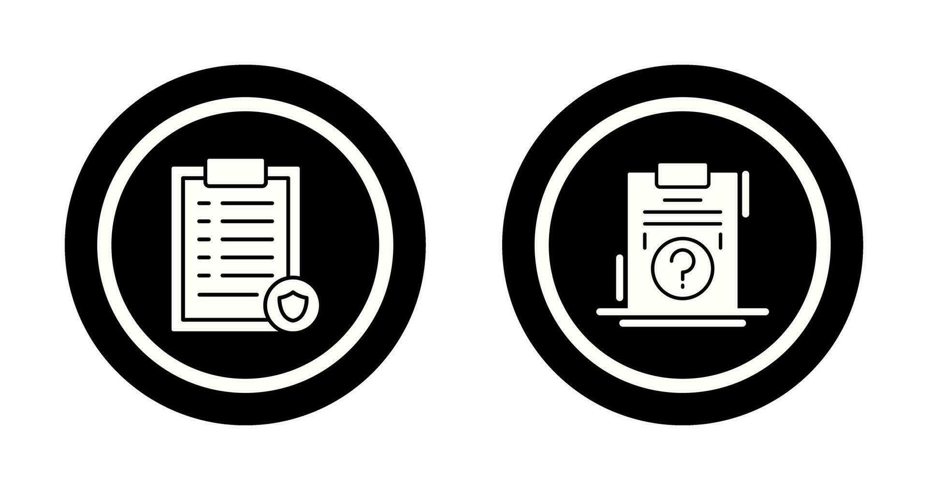 List Protection and Question Icon vector