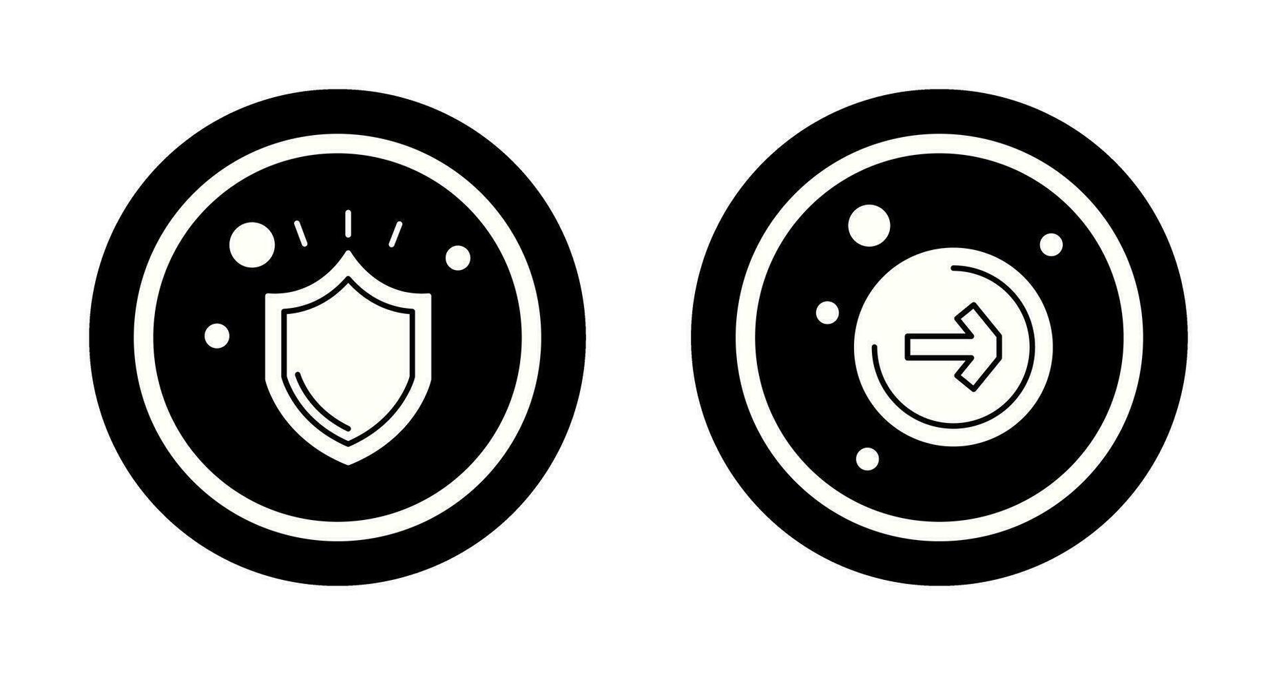 Shield and Right  Icon vector