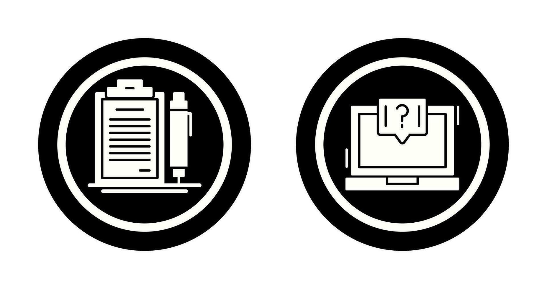 Contract and Question Icon vector