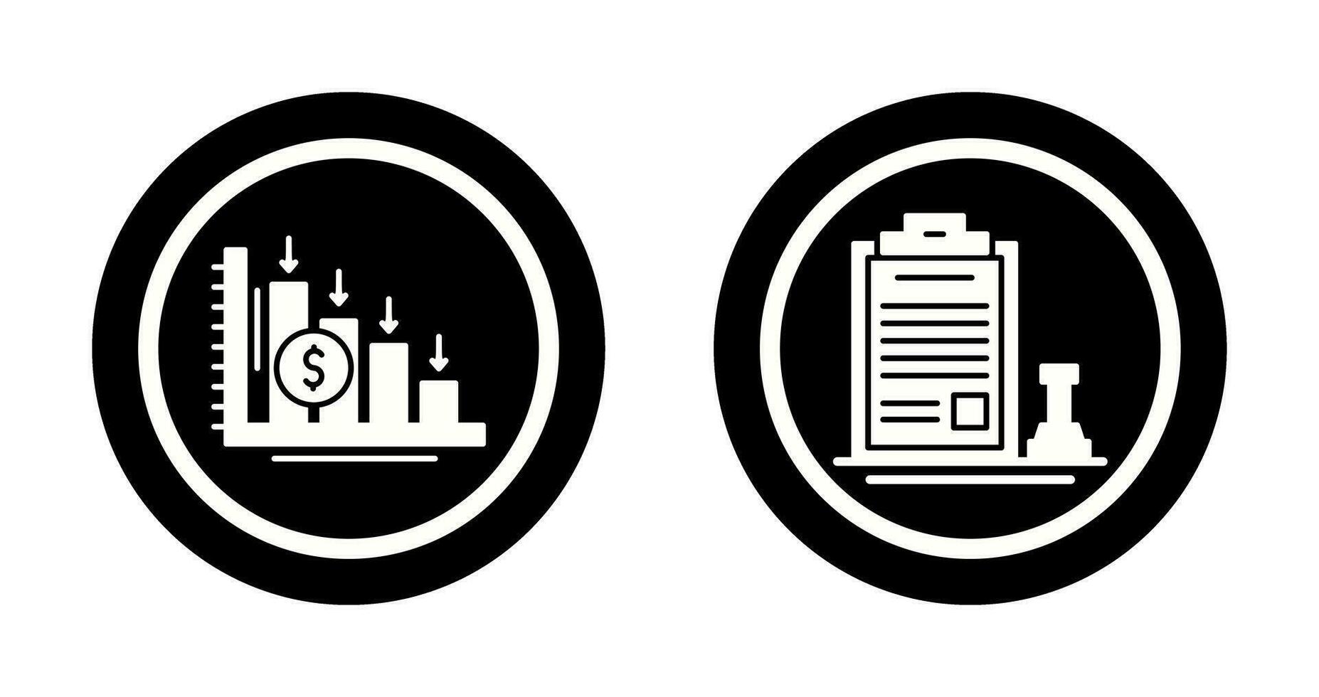 Loss and Stamp Icon vector