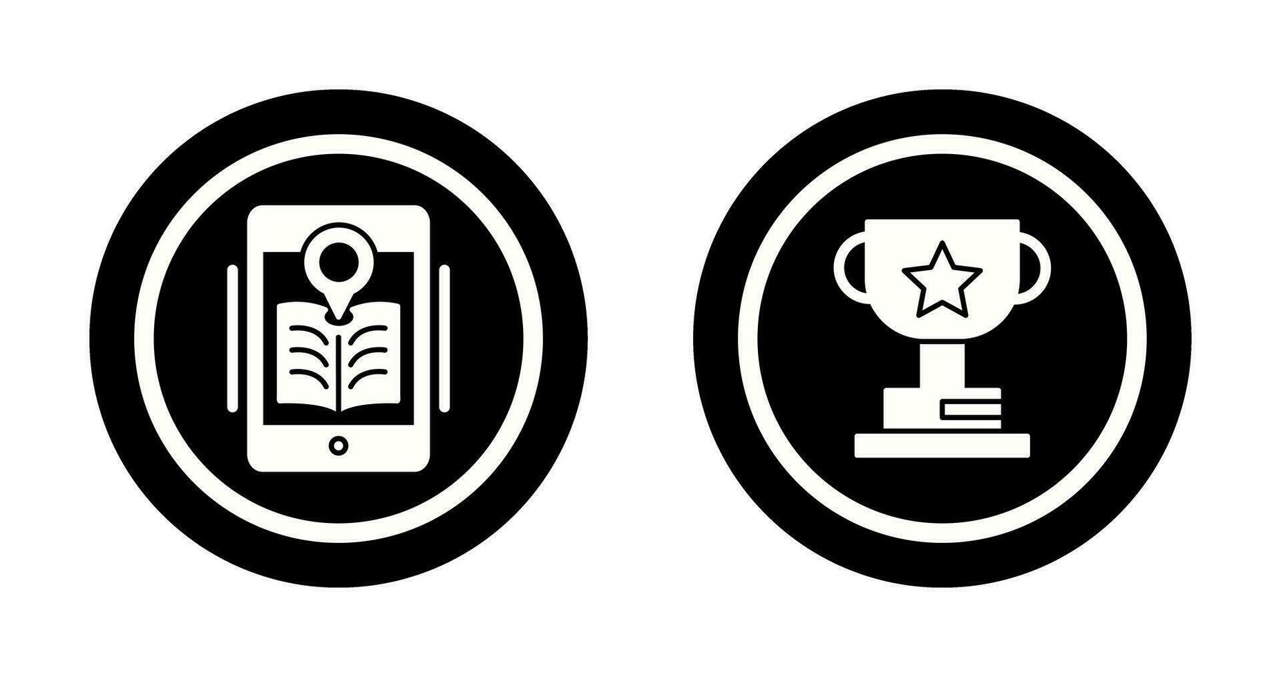 Library and Prize Icon vector