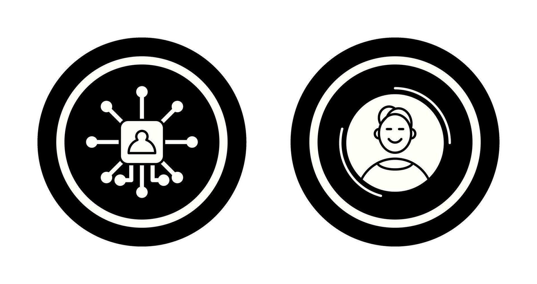 Networking and User Icon vector