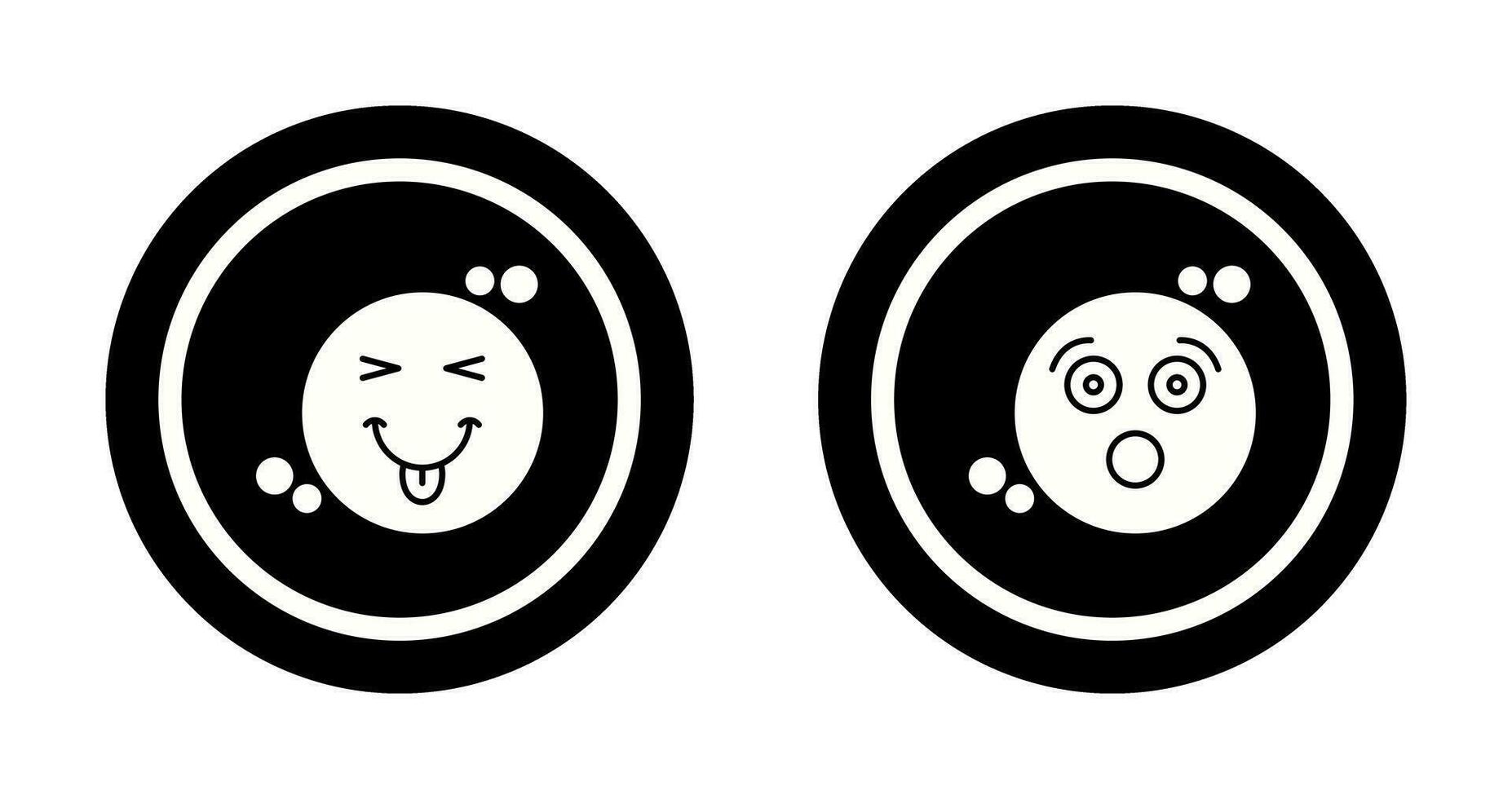 Naughty and Surprised Icon vector