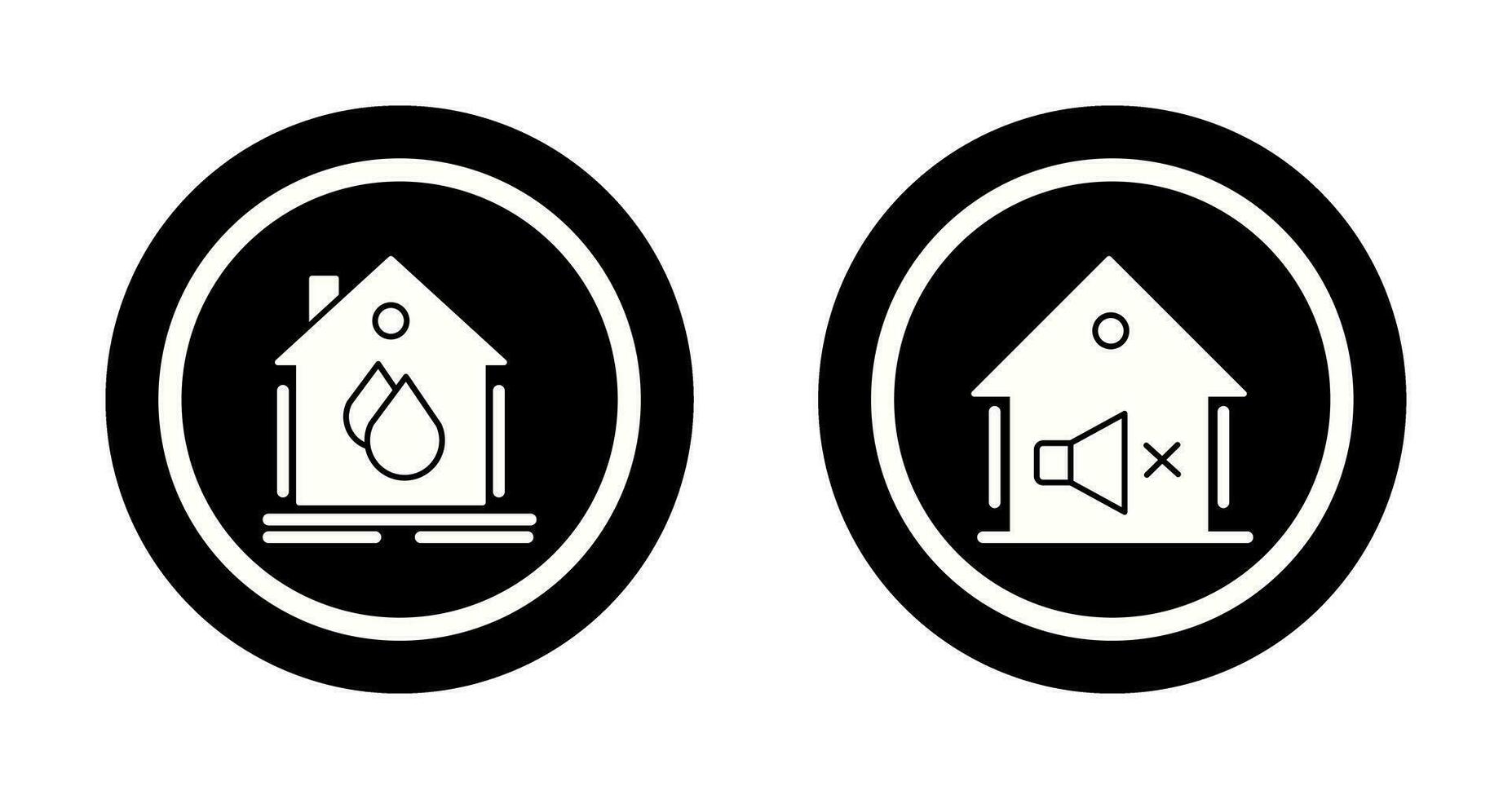 Water Hose and Mute Icon vector