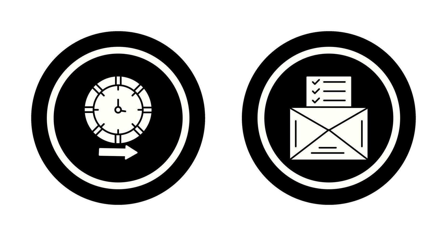Direction and Check List Icon vector