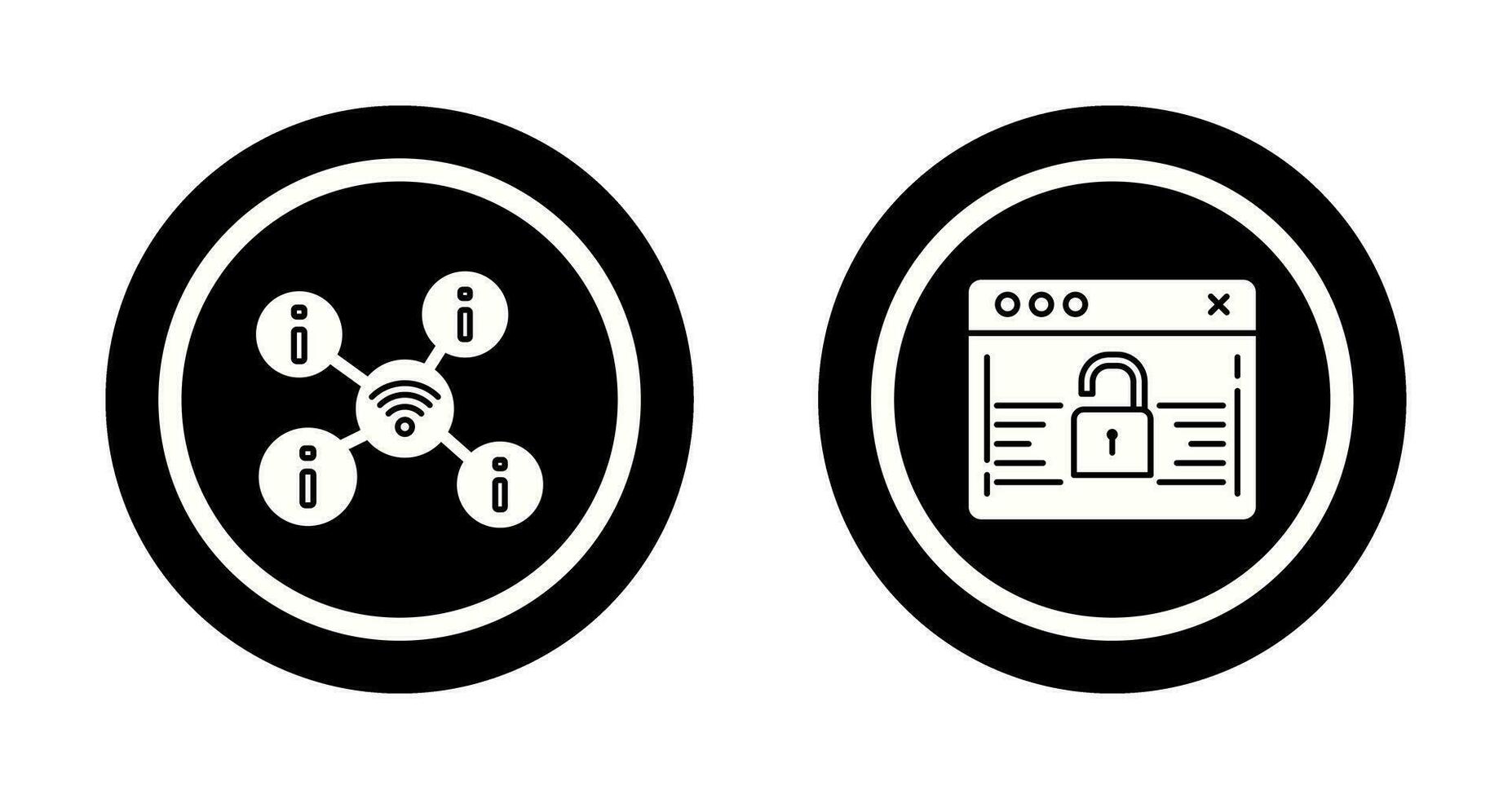 wifi and password Icon vector