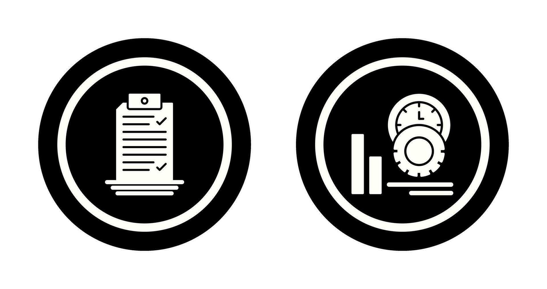 Check List and Performance Icon vector