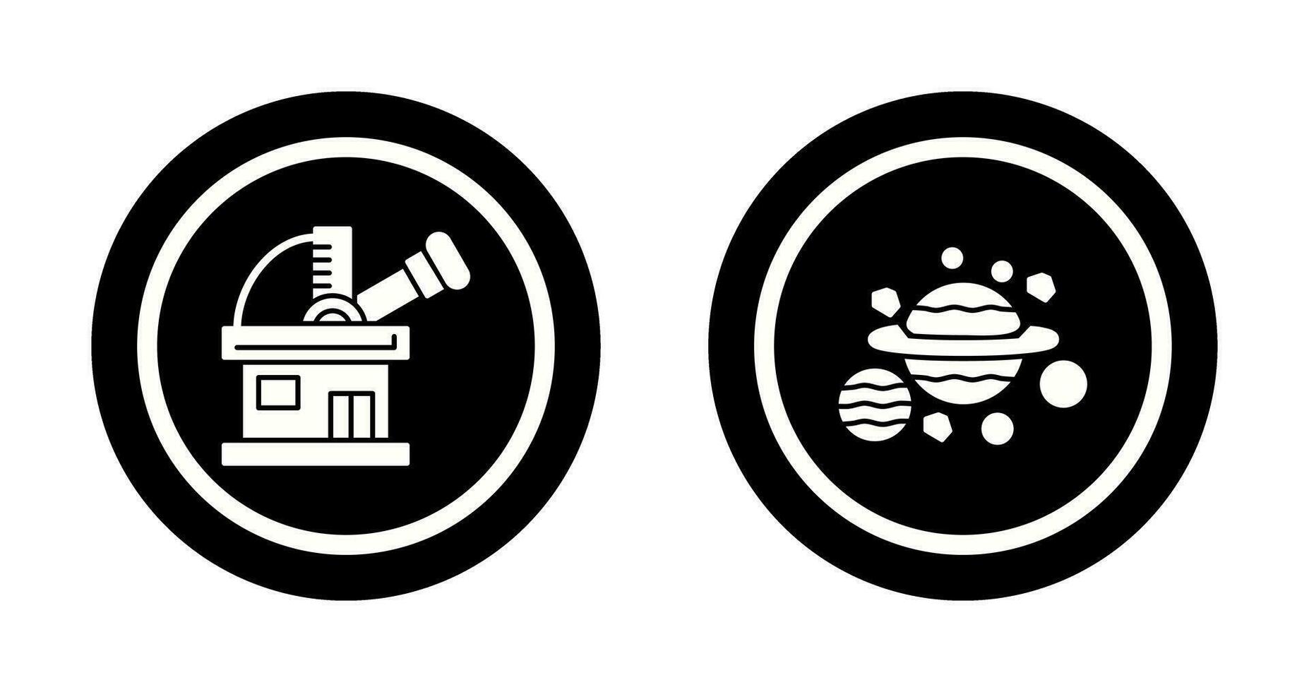 observatory and planets Icon vector