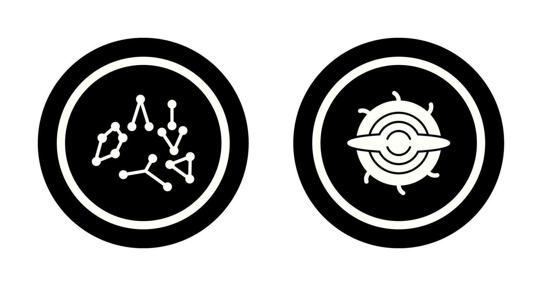 constellation and blackhole Icon vector