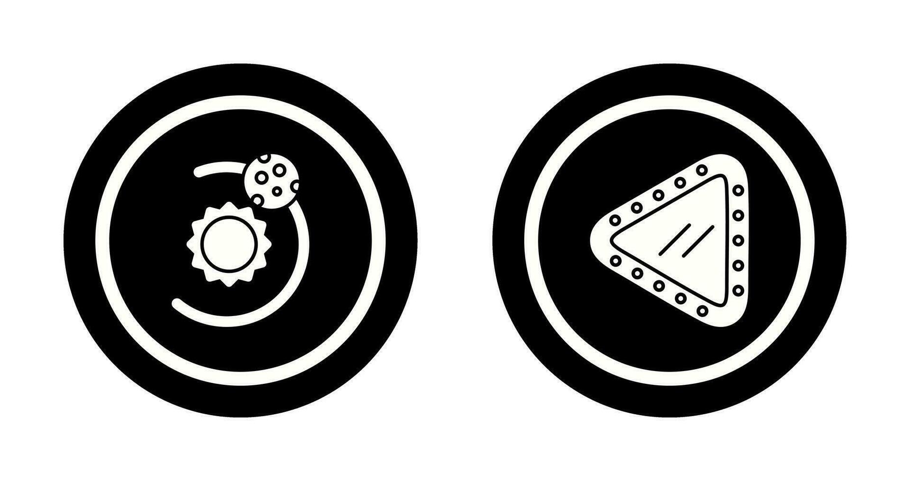 orbit and porthole Icon vector