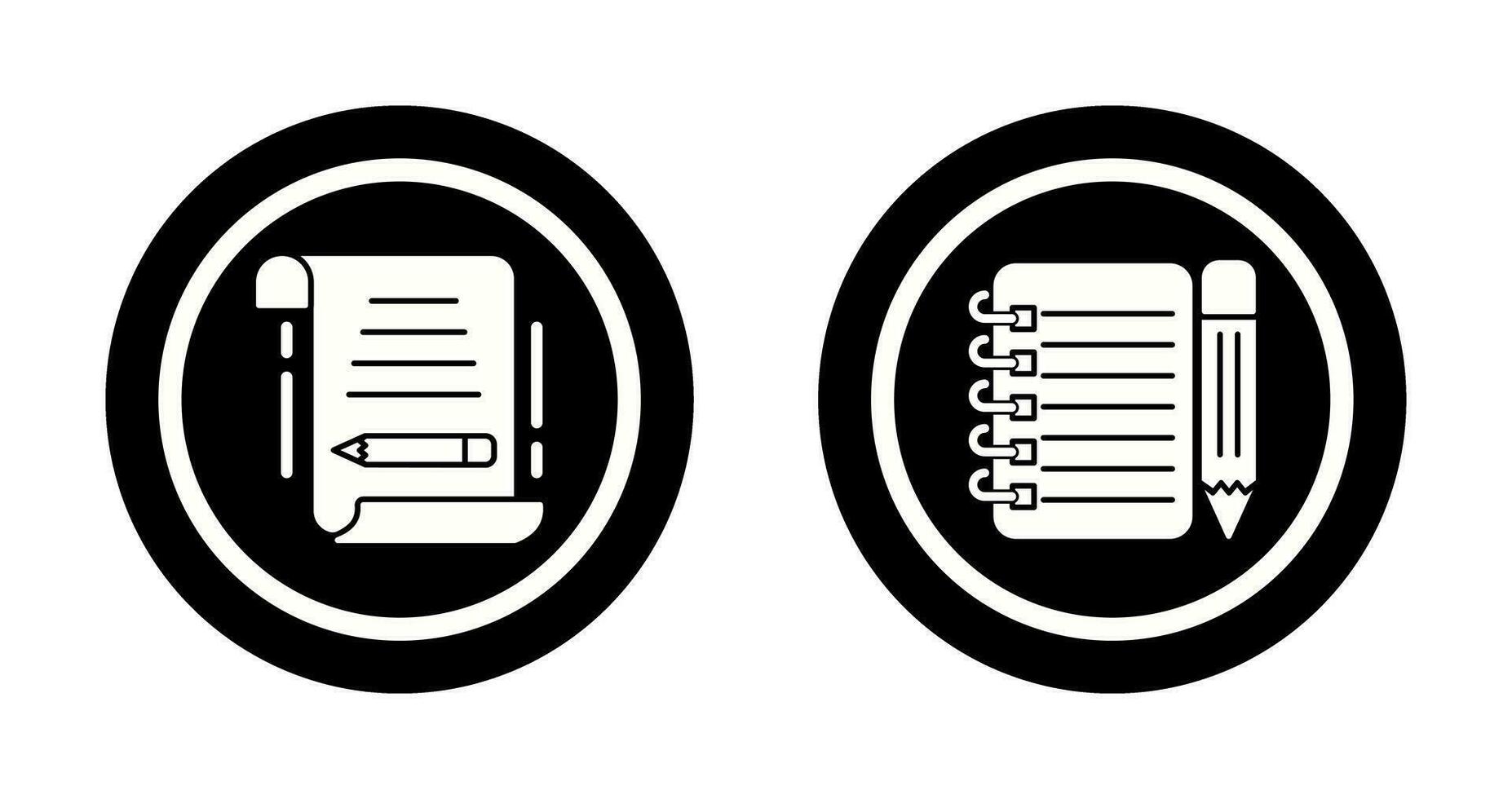 escribir y Lista de Verificación icono vector