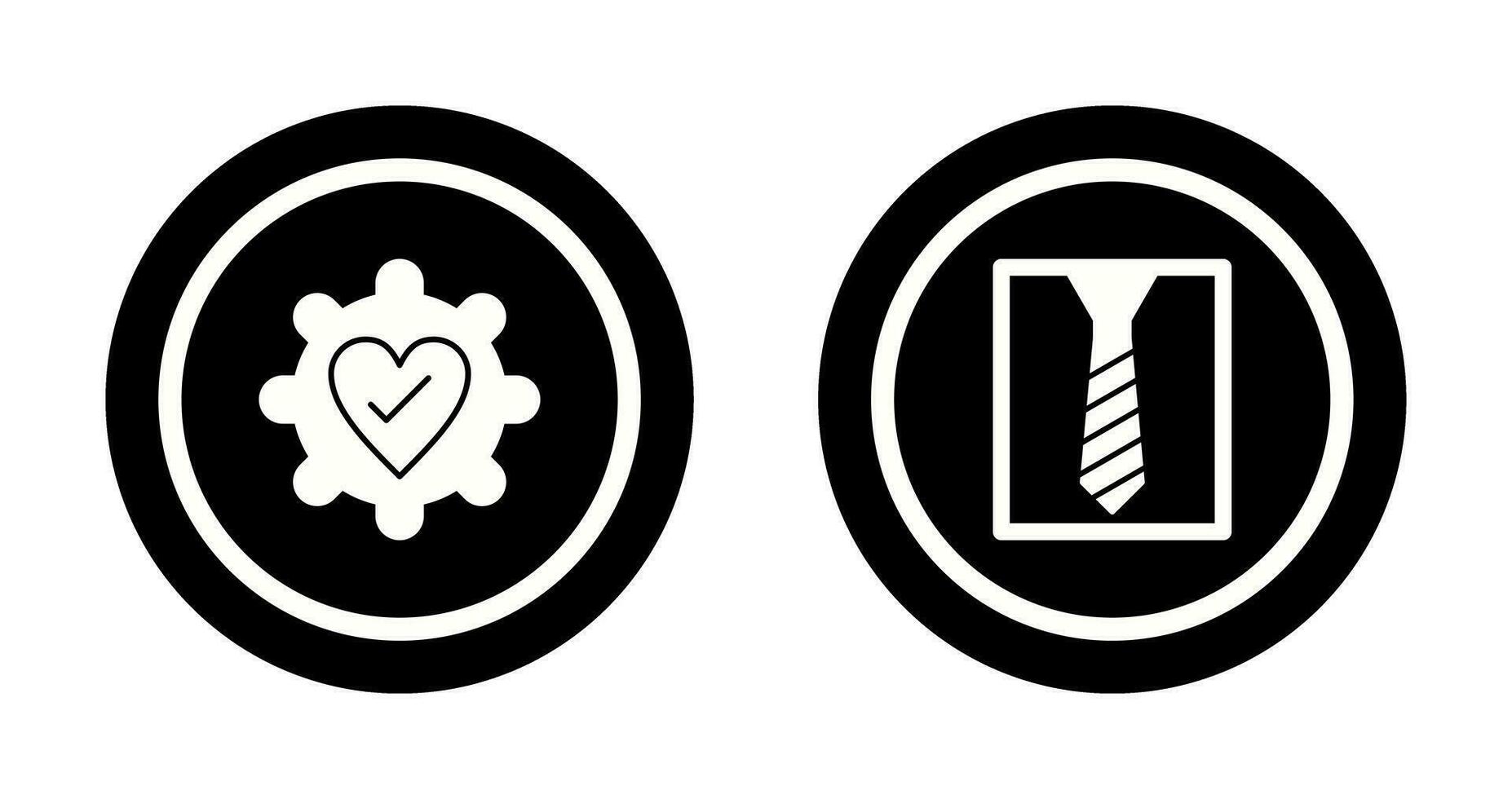 Gear and Tie Icon vector