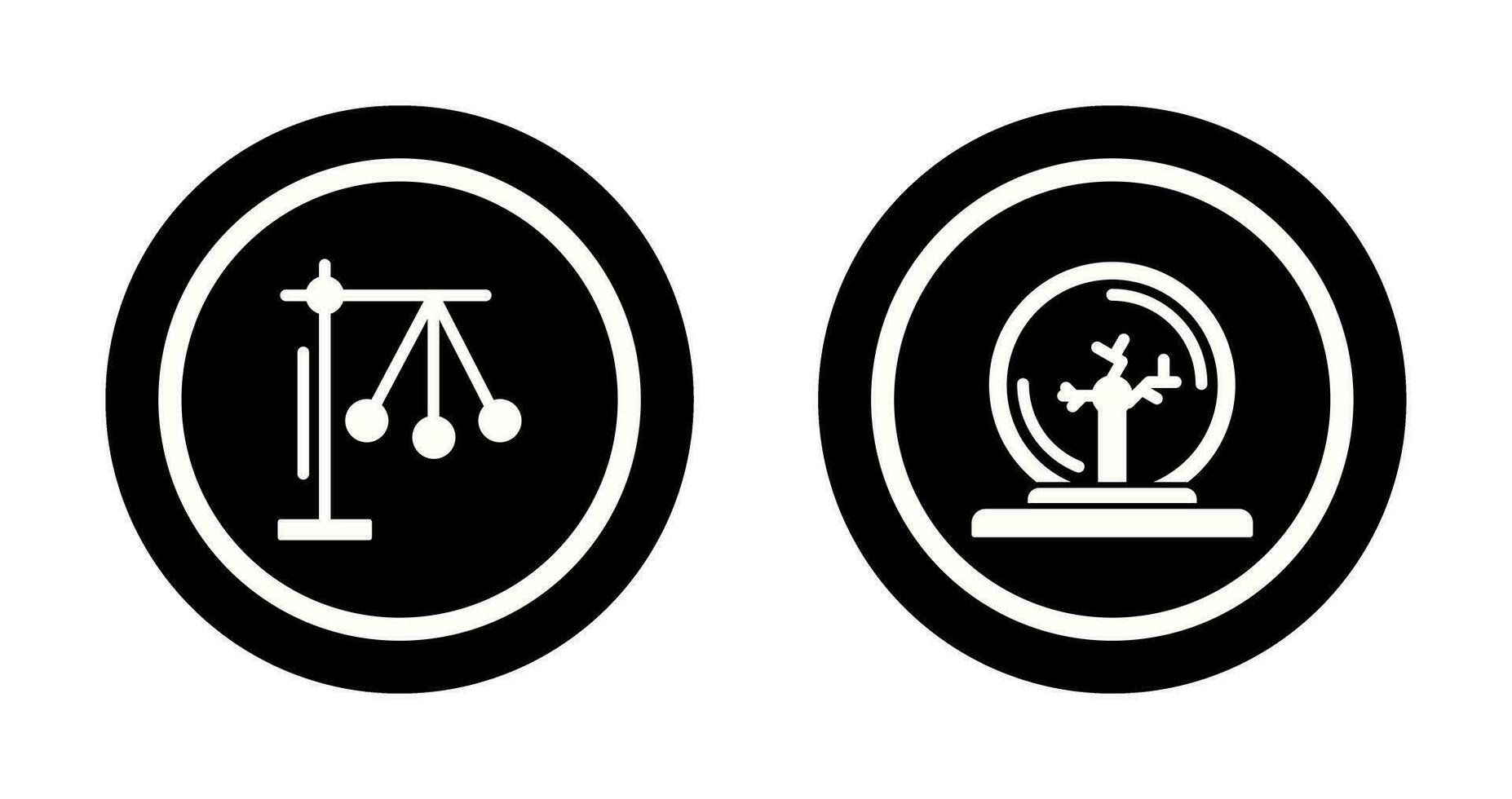 Pendulum and Plasma Ball Icon vector