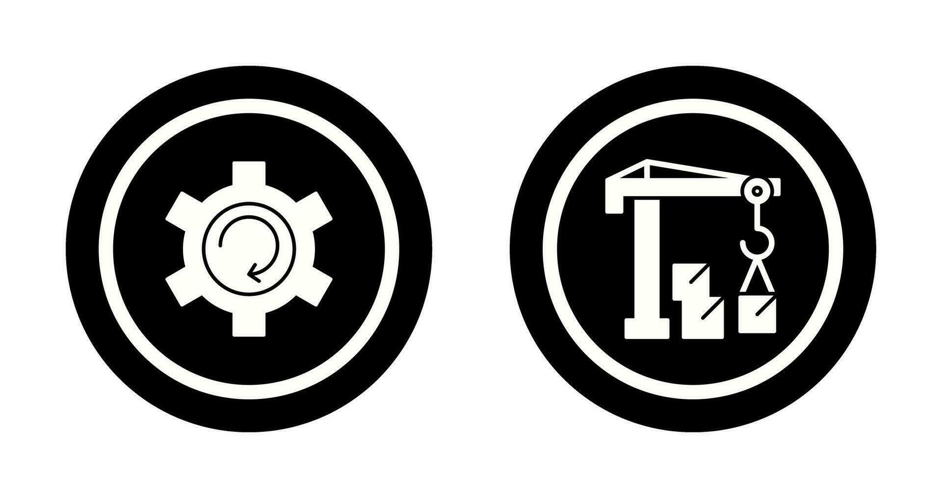 Upgrade and Robotic Arm Icon vector