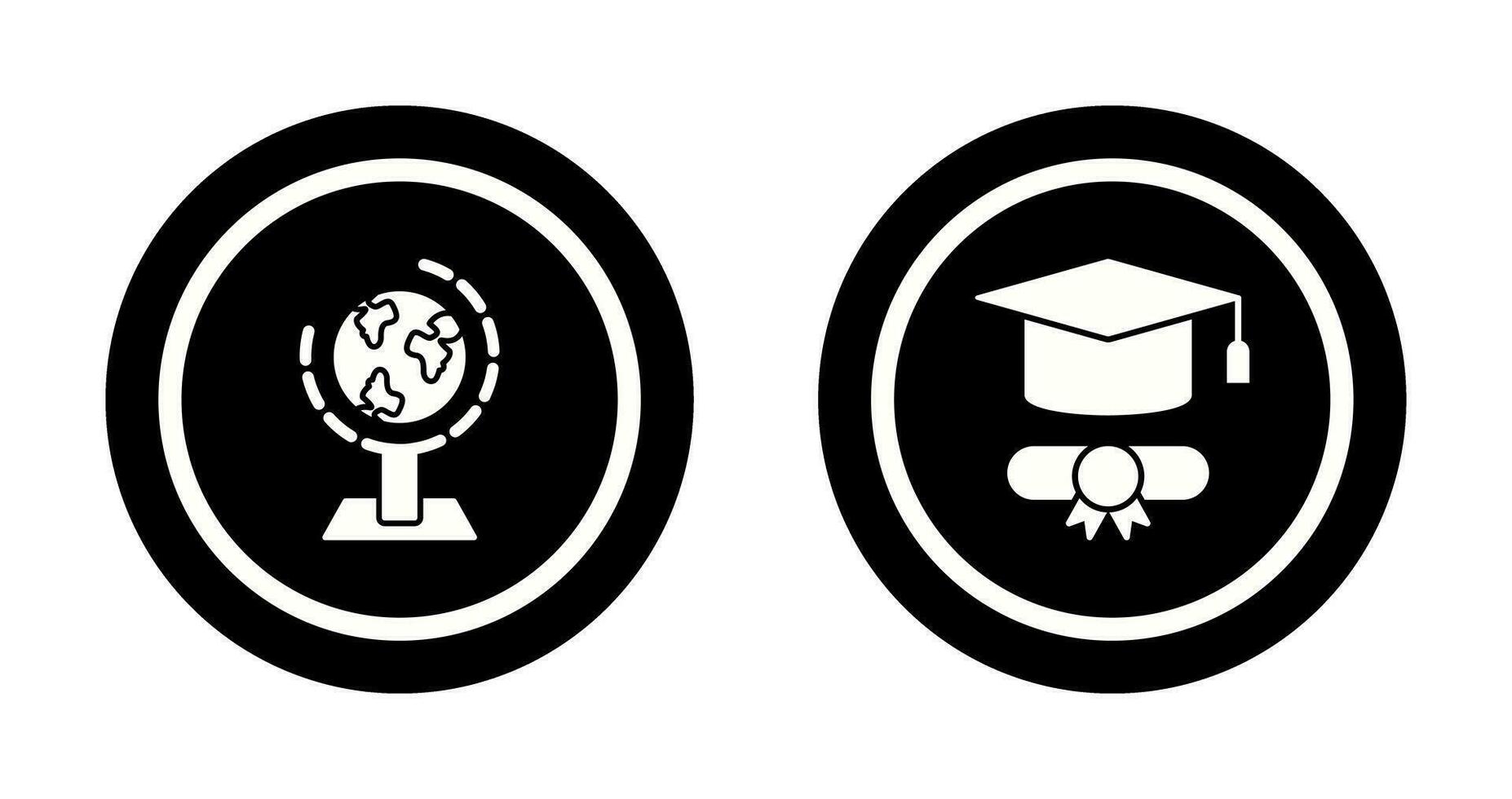 Geography and Graduation  Icon vector