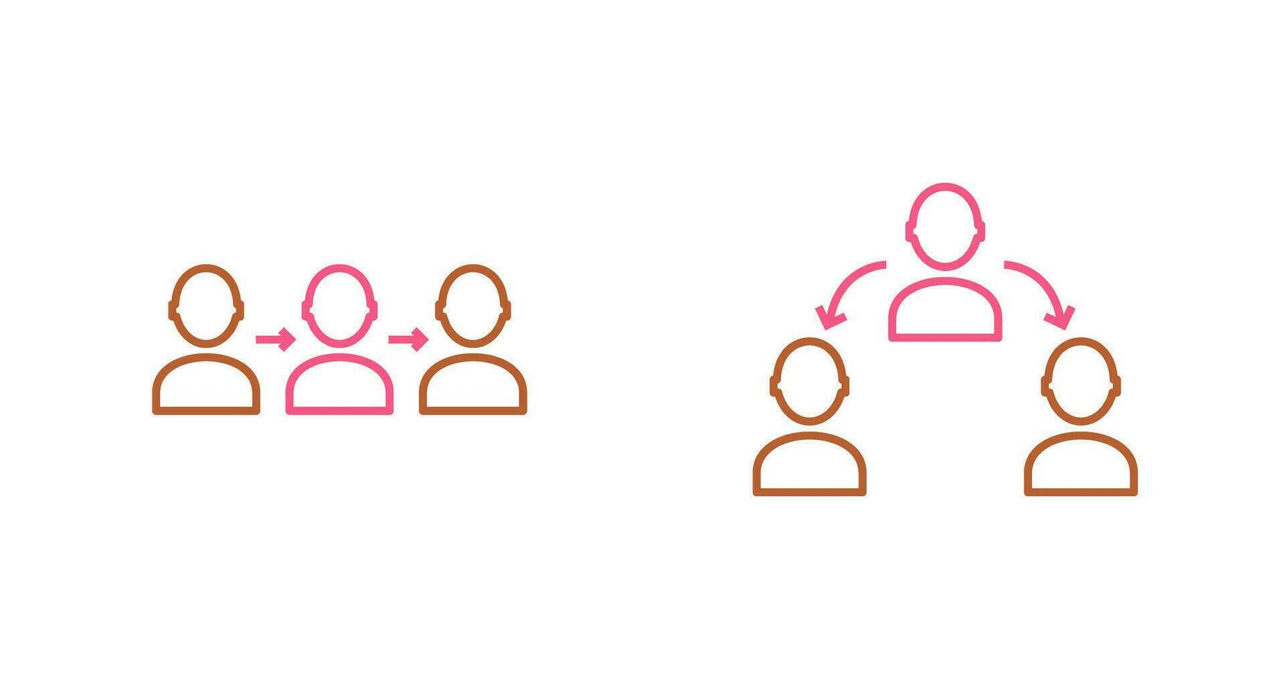 link and connected profiles Icon vector