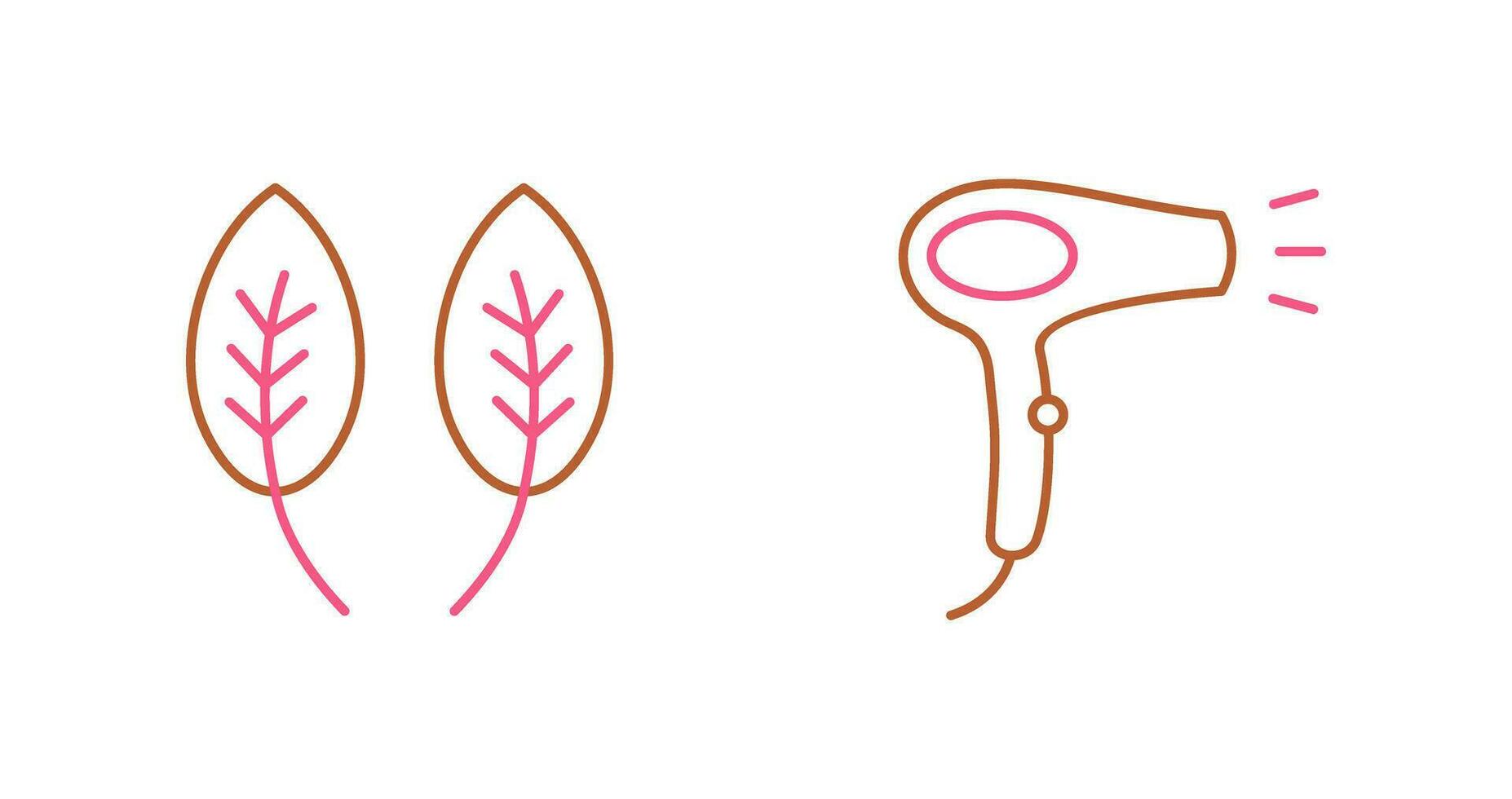 Herb and Hair removal Icon vector