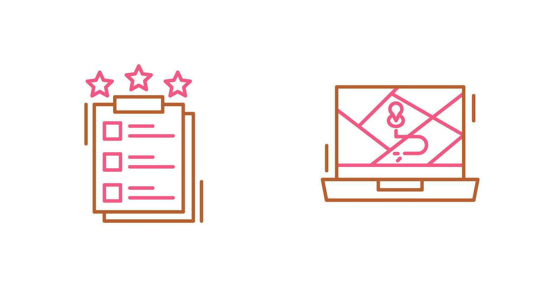 Project Features and Google Map Icon vector