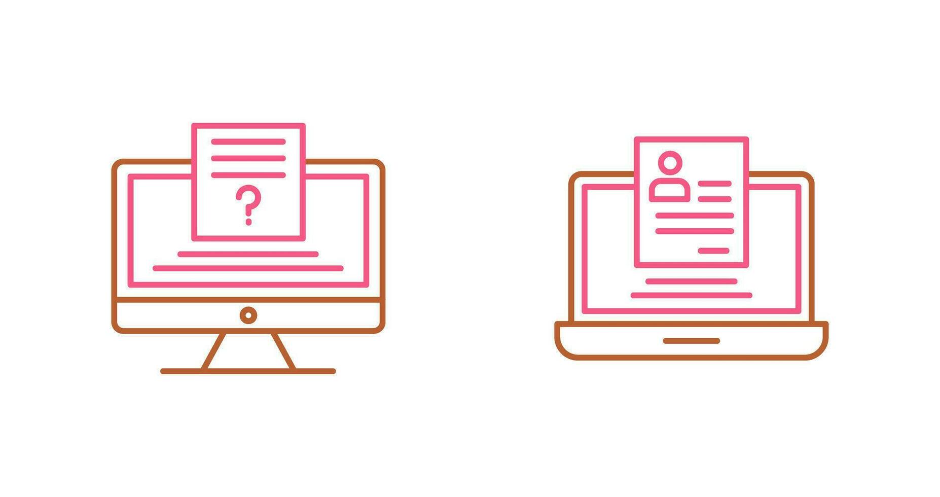 Quiz and Registration Icon vector