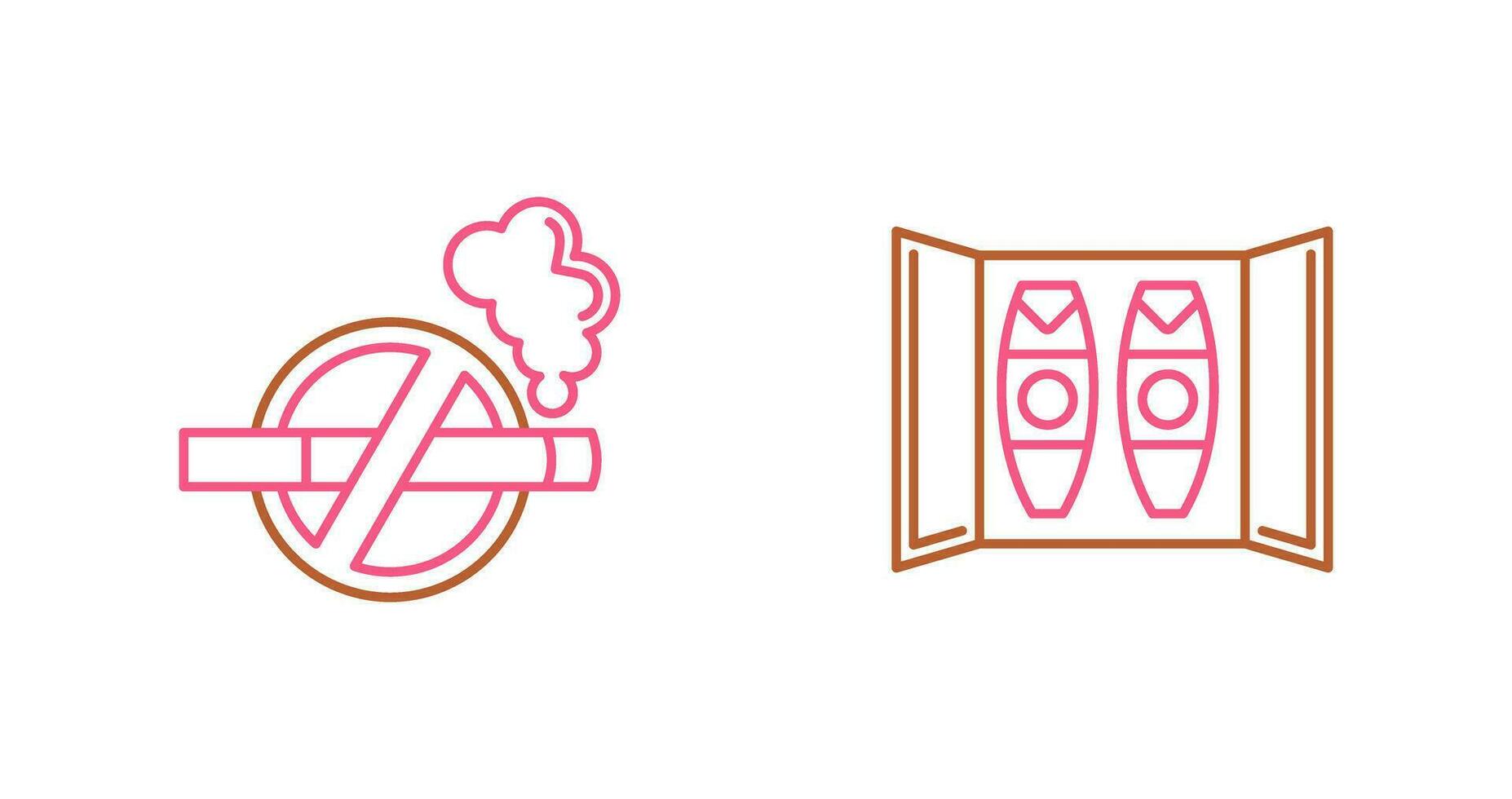 Cigar Box and No Tobacco Icon vector