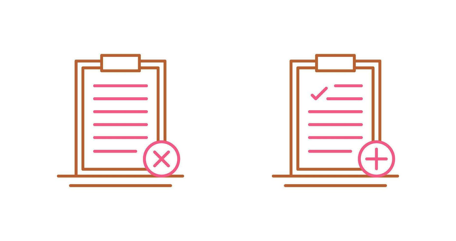 Rejected and Add Icon vector