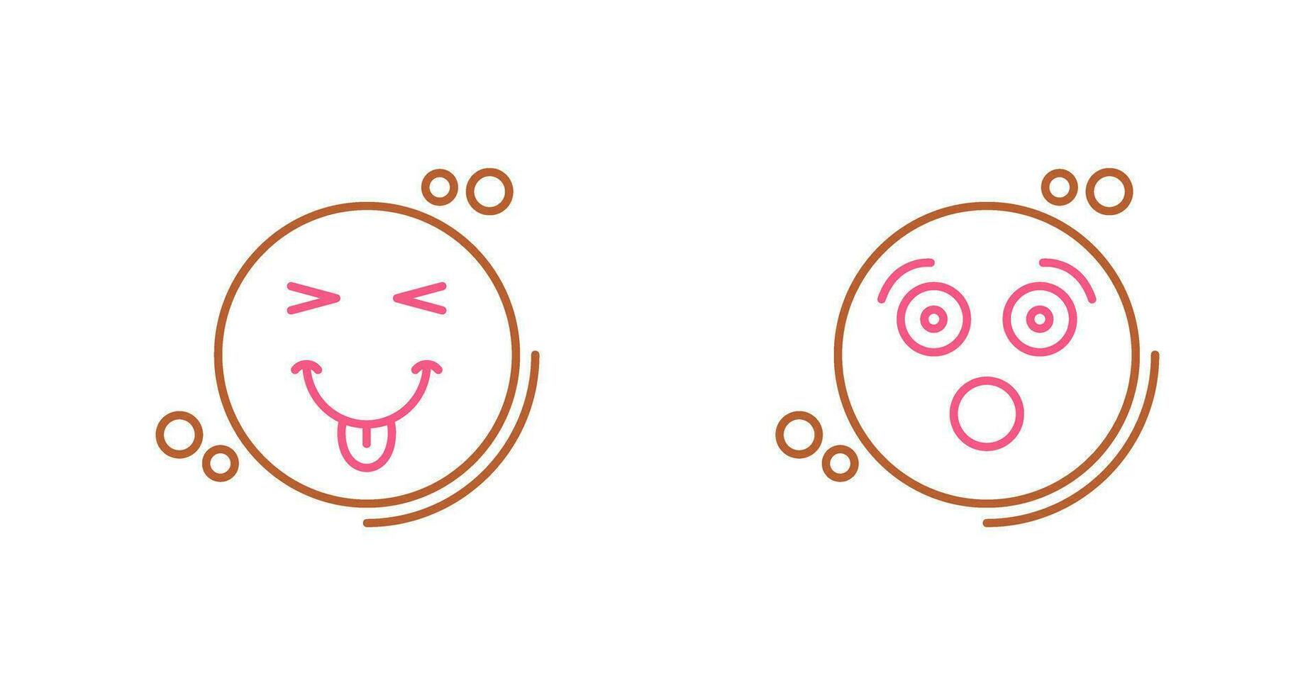 Naughty and Surprised Icon vector