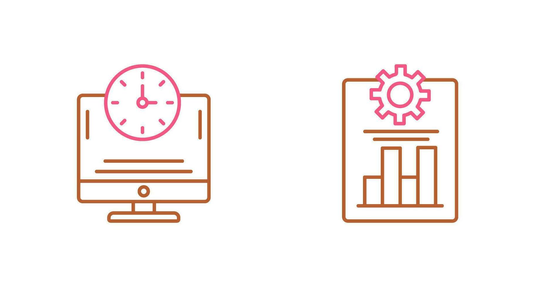 Productivity and Online Time Icon vector