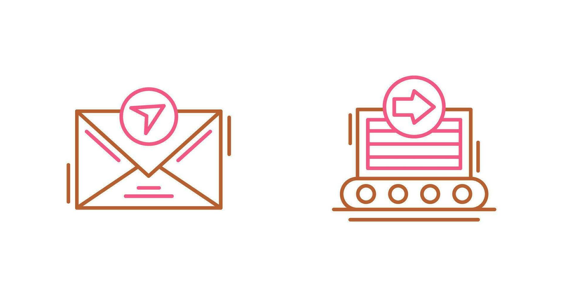 message and container Icon vector