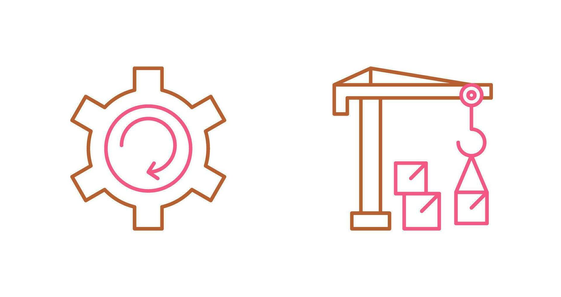 Upgrade and Robotic Arm Icon vector