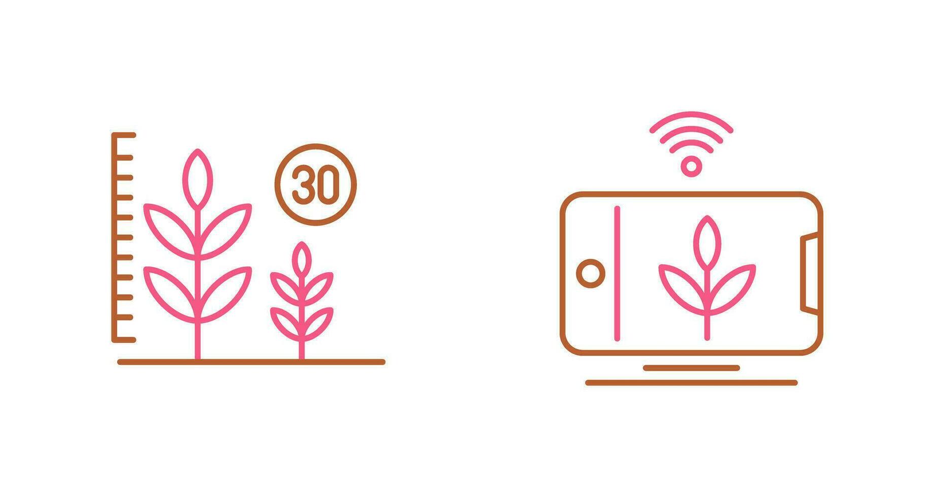 Growth and Device Icon vector